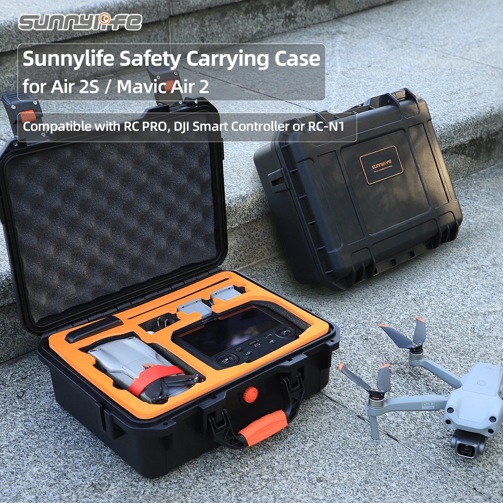 

For Dji Mavic Air 2S/mavic Air2 Waterproof Safety Box Mavic Air2 Storage Bag Outdoor Protectioncamera Drones Accessories