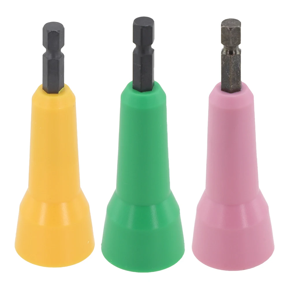 3pcs Electrician Wire Twisting Tools Hex Handle For Power Drill Drivers Hand Tools Wire Connector Driver With 1 / 4 "chuck