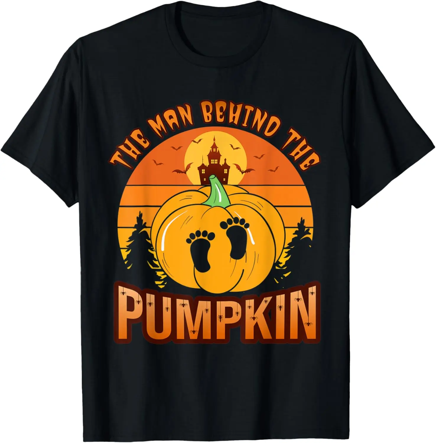 Halloween Pregnancy for Men Expecting Pumpkin Costume T-Shirt