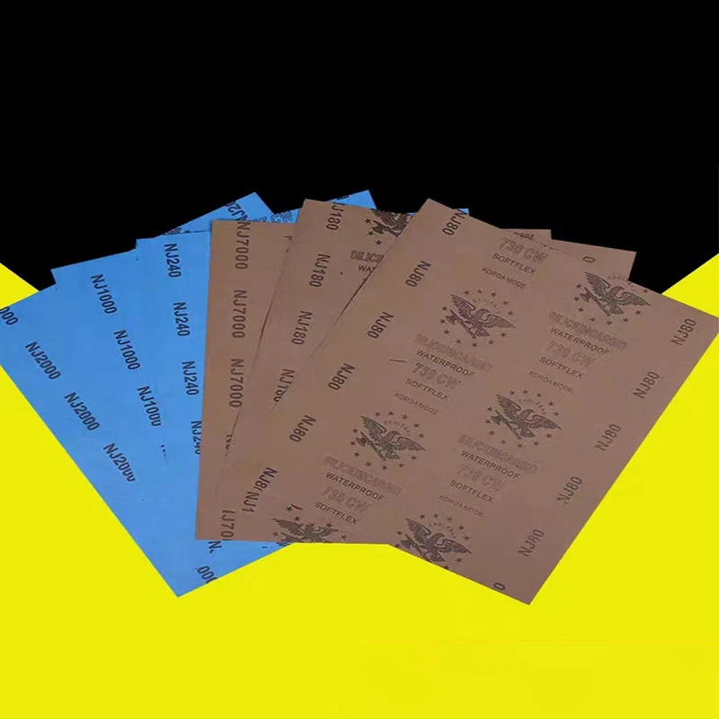 280x230mm Wet or Dry Polishing Sandpaper Paper 80 Grit~10000 Grit Abrasive Polishing Tools for Metal Jade Ceramic Wood Abrasive