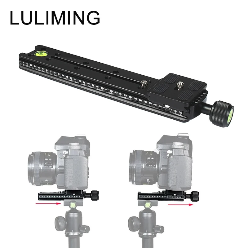 NNR100 150 200 Long Camera Plate Clamp Aluminium alloy SLR Tripod Ball Head Quick Mount Plate Clamp Photography Lens Holder