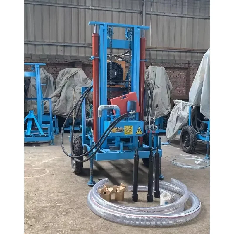150 Meter Deep Diesel Hydraulic Borehole Drilling Rig Portable Water Well Drilling Rig Machine