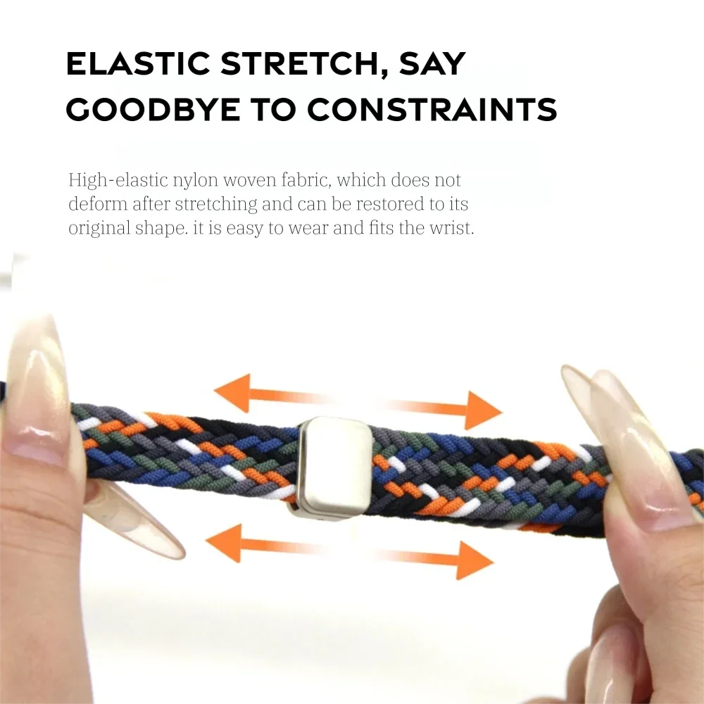 حزام نايلون + مشبك مغناطيسي لساعة Xiaomi Band 8Pro 9Pro سريع الإصدار قابل للتنفس سوار ساعة رياضية لساعة Redmi 5 4 #5