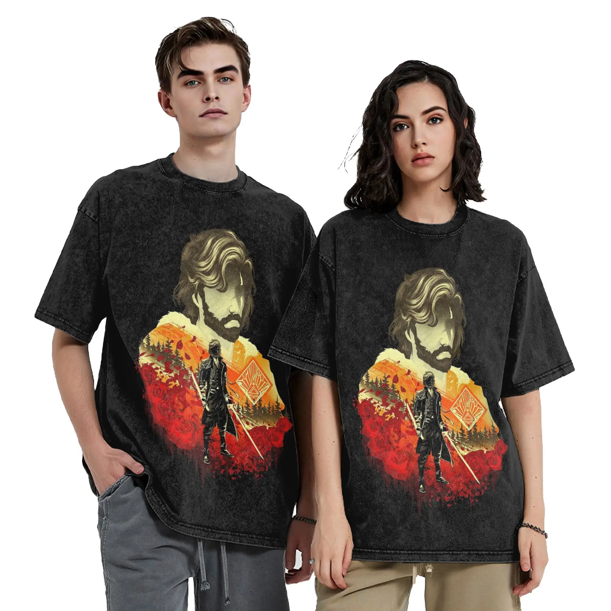 Clairs Obscurs Expedition 33 Zero Survivor Verso Washed T Shirt Streetwear  T-Shirts  Tees Tops Men Women Short Sleeve Graphic