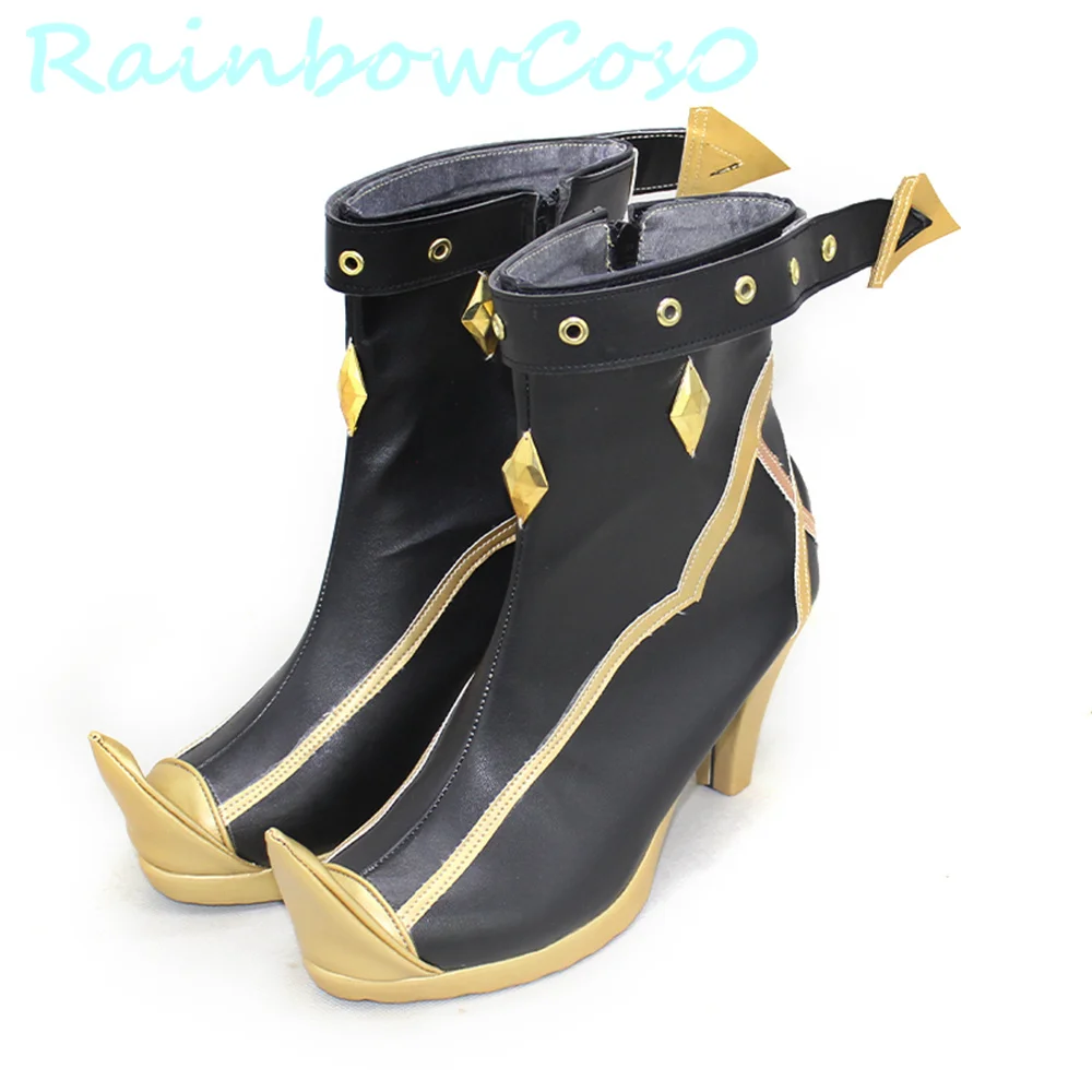 Genshin L'impact Pyro Dehya Cosplay Chaussures Bottes Halloween Noël RainbowCos0 W2590