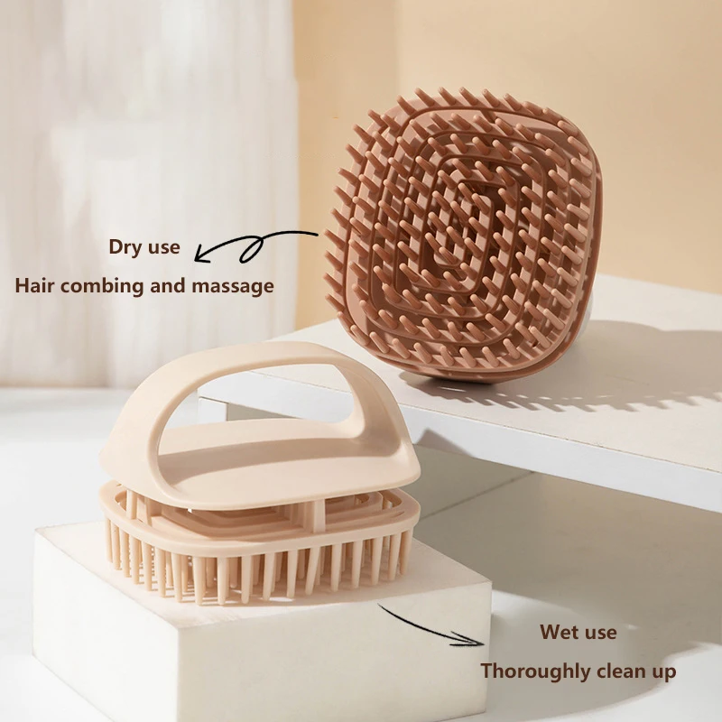 Shampoo and Scalp Massage Brush For Hair Cleansing, Dandruff Control, and Scalp Exfoliation in Home and Salon Use