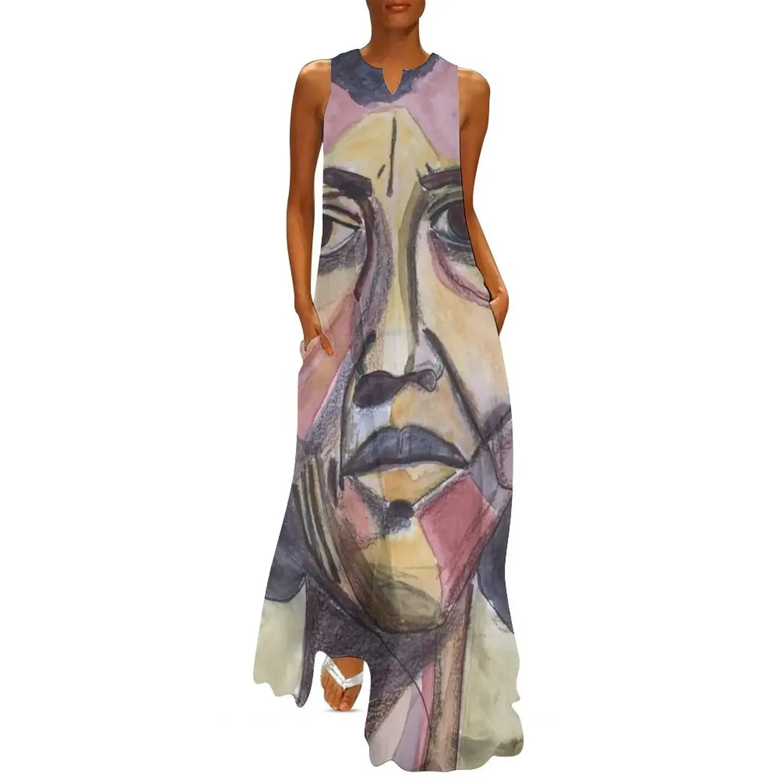 

woman- Clementine Hunter Long Dress Women's long dress Female clothing luxury women's party dress evening prom