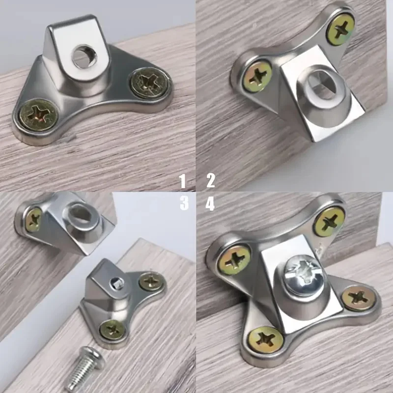 2/4/6 Pcs Zinc Alloy Butterfly Corner Bracket, Plank Corner Connector, Removable Corner Bracket, with Screws