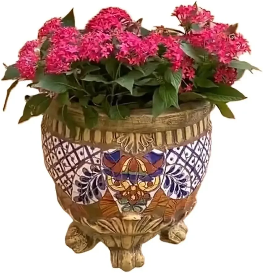 

Mosaic Flower Pots Wall Hanging Planters For Outdoor Fence Corridor Plants
