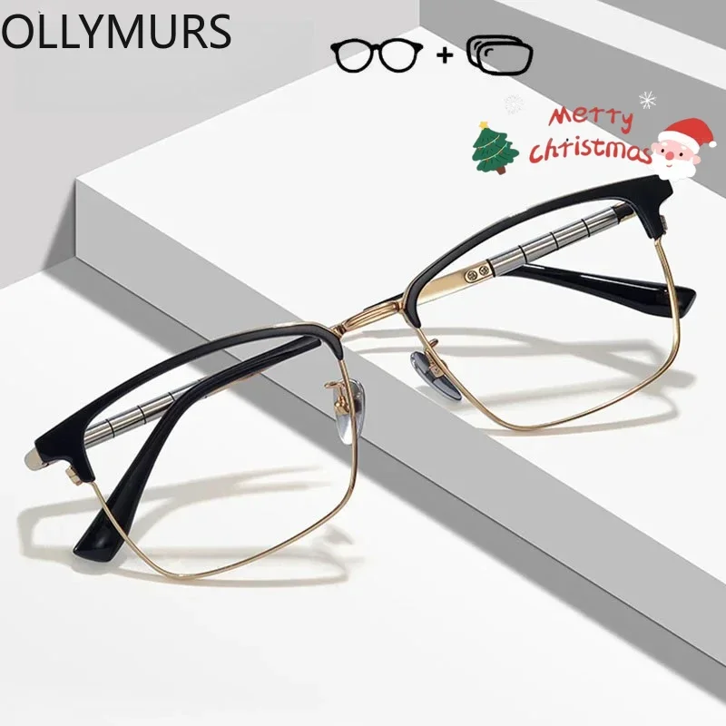 

KIZN Classical Business Glasses Titanium Frame Myopia Presbyopia Progressive Eyewear Optical Prescription Eyeglasses