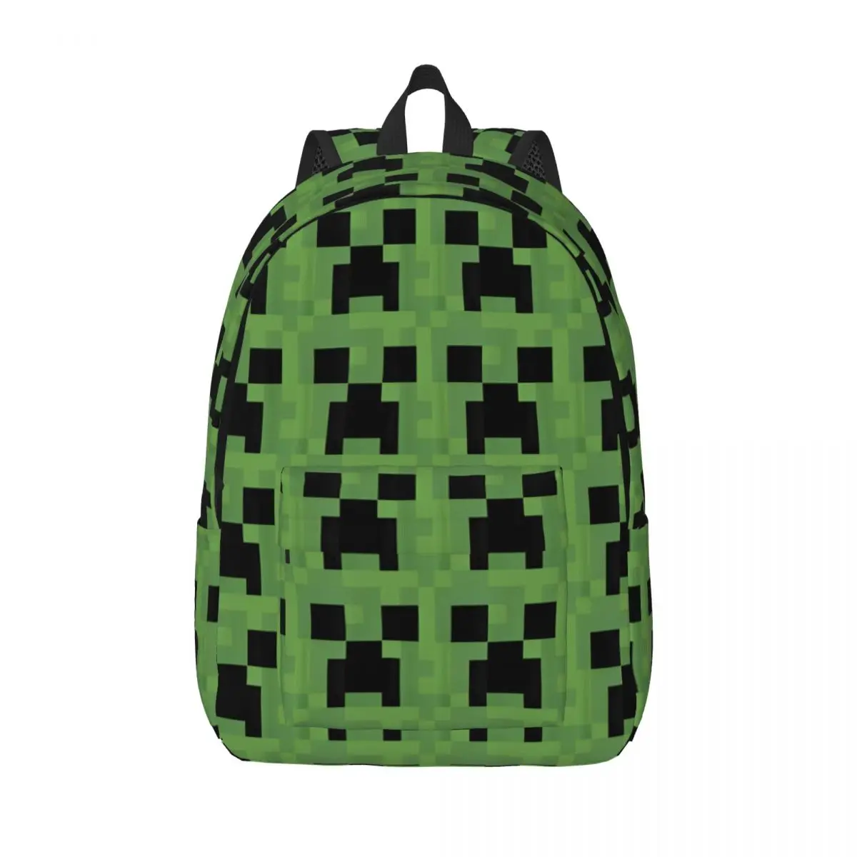

Creeper Big Face Videogame Teenage Backpack Outdoor Student Work Daypack for Men Women Laptop Shoulder Bag