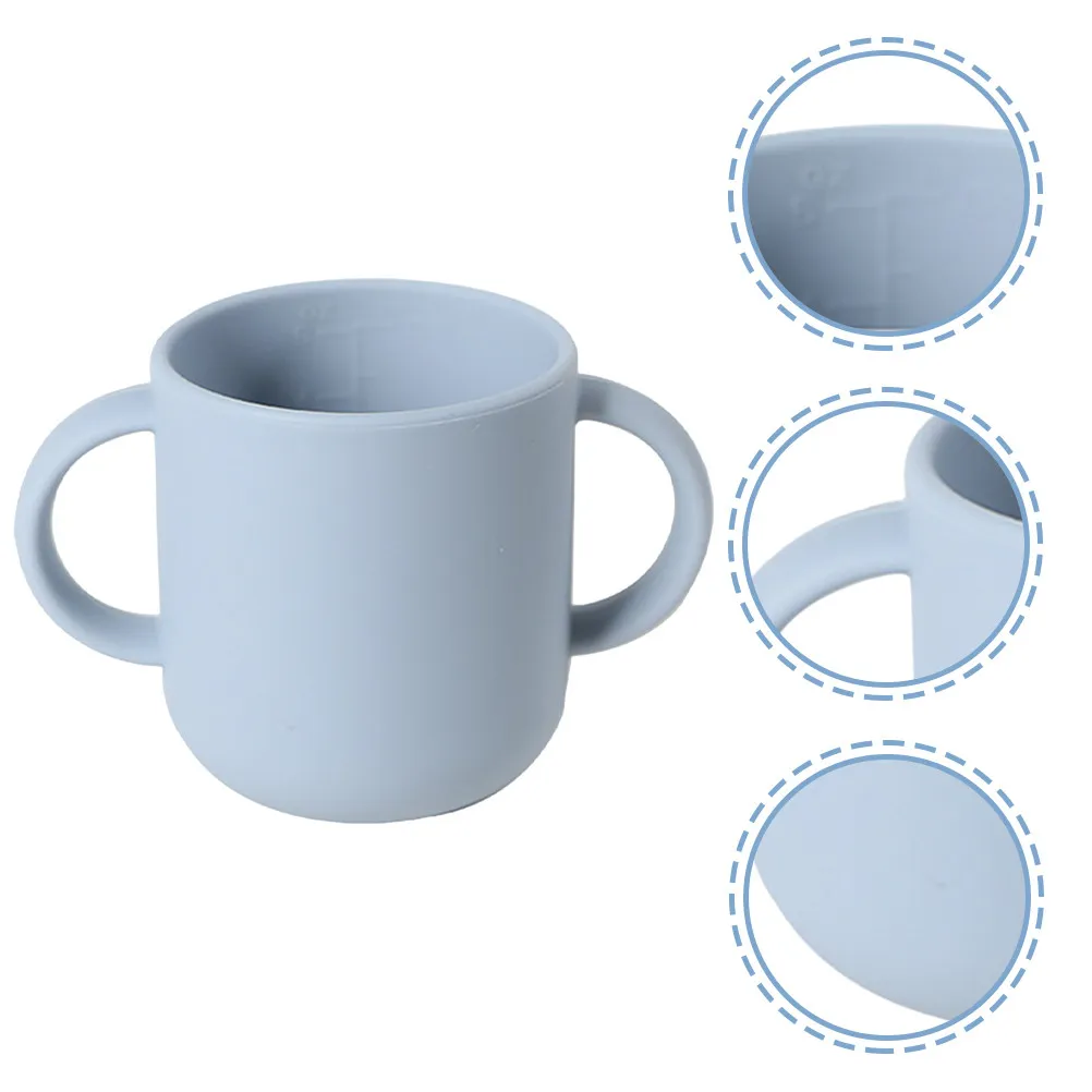

Baby Training Cup Silicone Toddler Drinking Cup for 1-3 Years Easy Grip Handle Design Snack Container Gift for Birthday