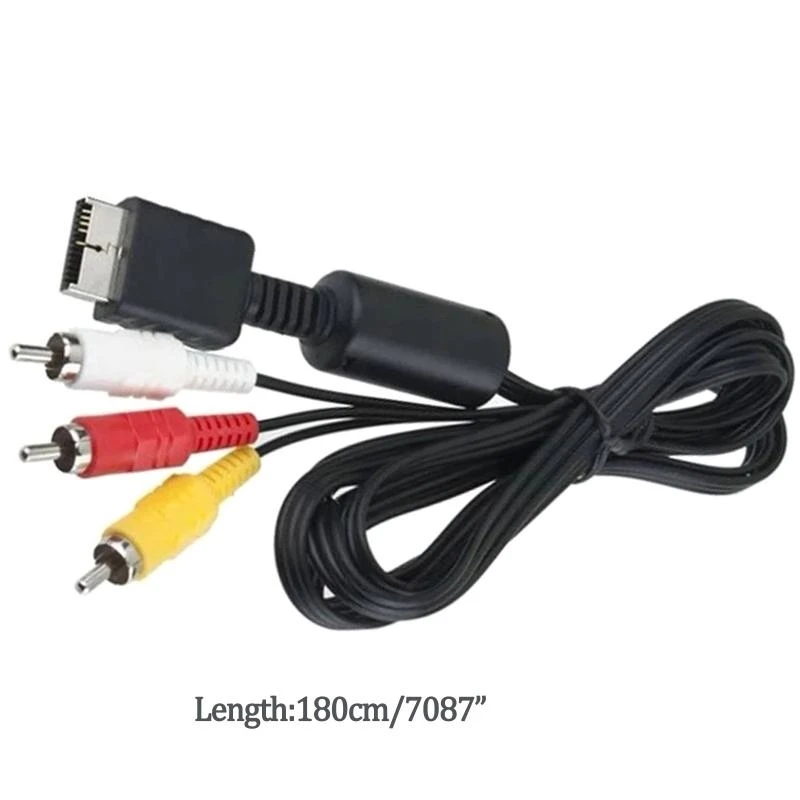 02DD 1.8m Video AV Cable Cable 3 RCA Cable para Cable Gamepad consola