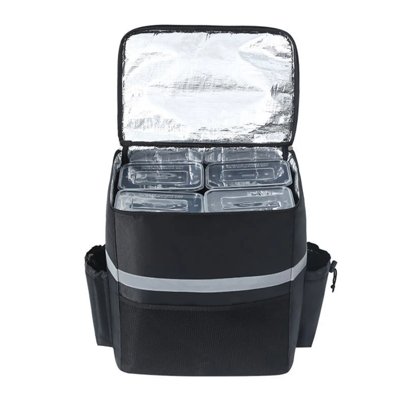 18/35L Extra Large Thermal Food Bag Cooler Bag Refrigerator Takeaway Box Fresh Keeping Food Delivery Backpack Insulated Cool Bag