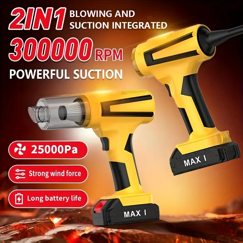 25000PA Wireless Vacuum Cleaner with Strong Suction,AbuDodo with High-Speed Brushless Motor, 1500mAh*5 Large Capacity Battery ﻿