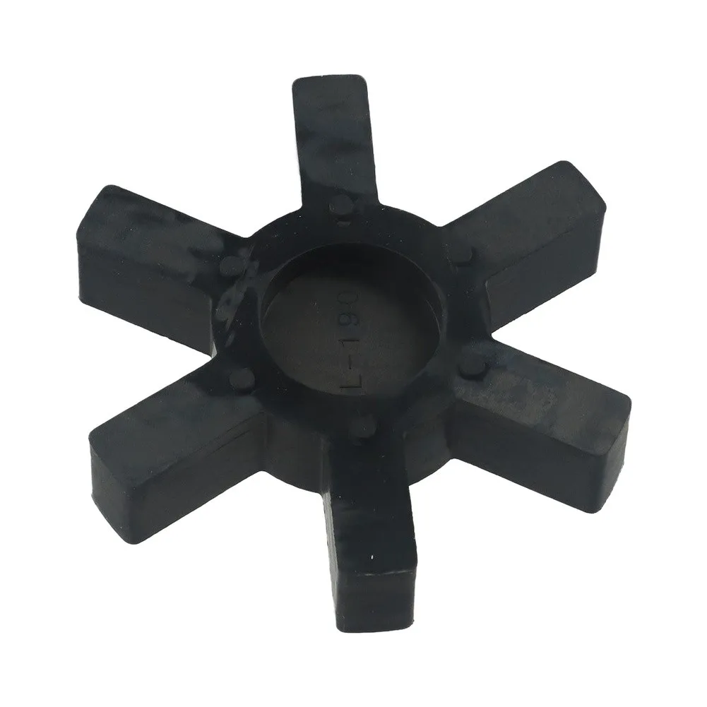 2PCS Black Rubber Center Insert For L190 L-Jaw Coupling Flexible Buffer Pad 113mm Industrial Machinery Power Transmission