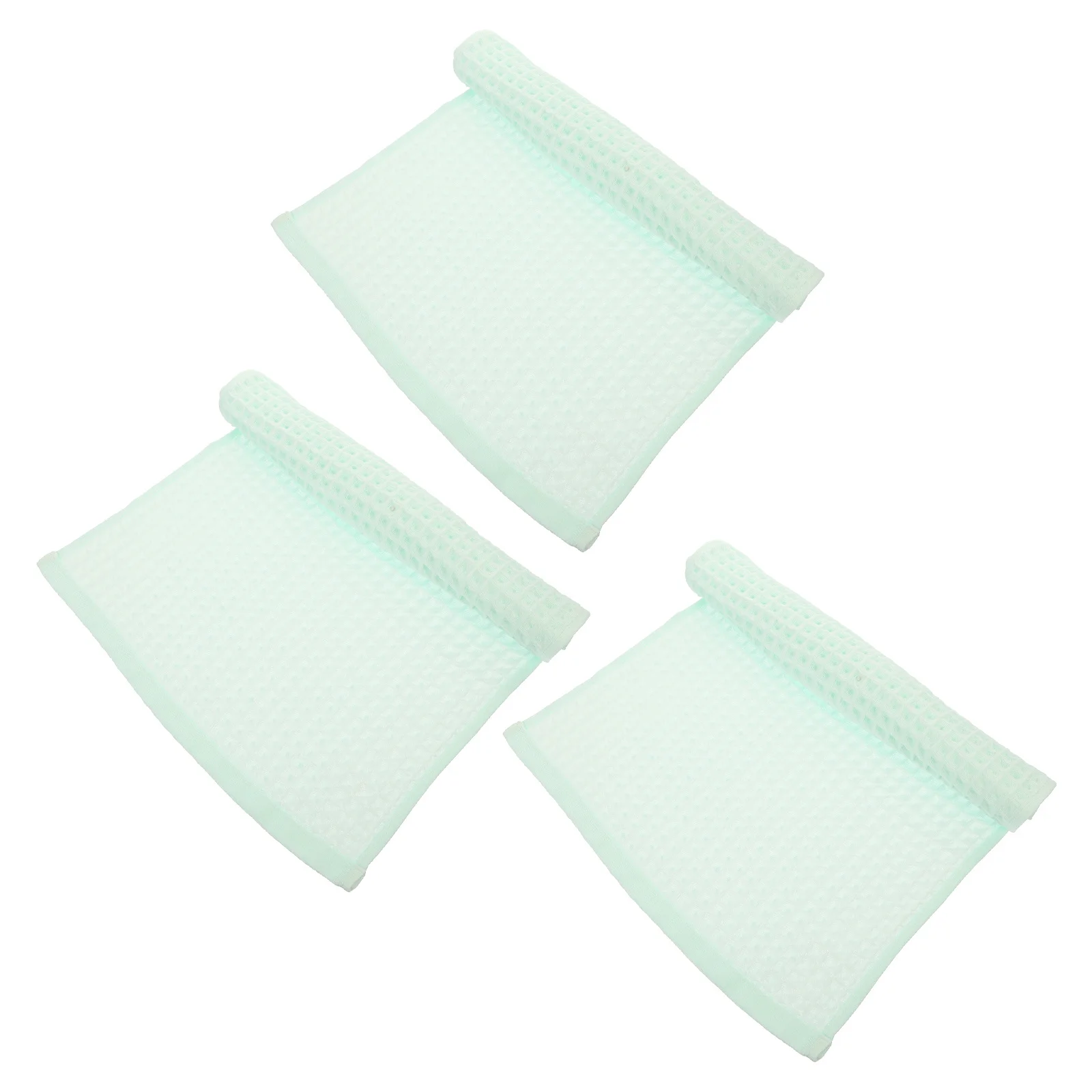 

3Pcs Cotton Face Towel Waffle Texture Quick Dry Bath Washcloth for Spa Hotel Dorm Room Gym Bathroom Essentials
