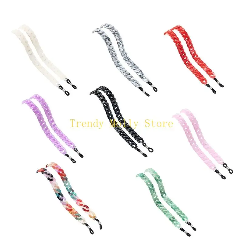 

N5KB красочный шейный шнур для очков, надежная ручка, акриловый фиксатор для очков, удобный держатель для очков, аксессуары для