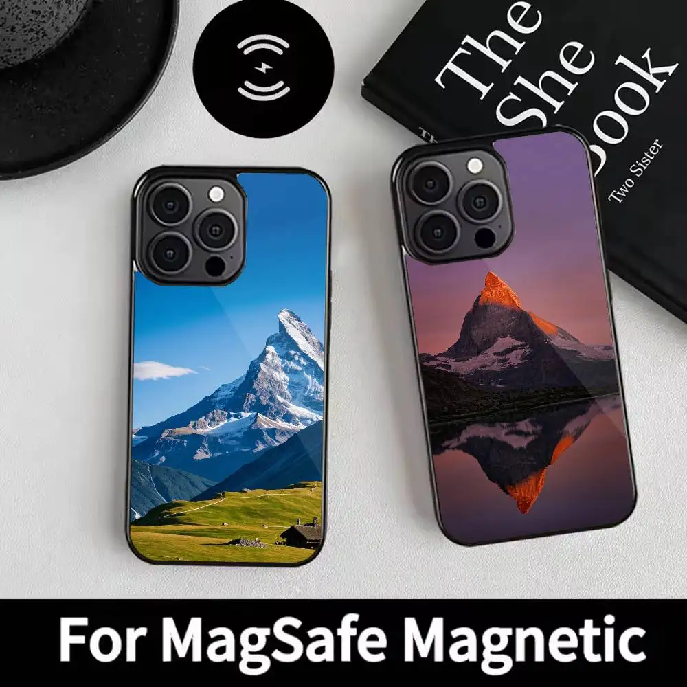 

Swiss Mountain Matterhorn in Zermat Phone Case For iPhone 17,16,15,14,13,12,Plus,Pro,Max for Magsafe Magnetic Wireless Charging