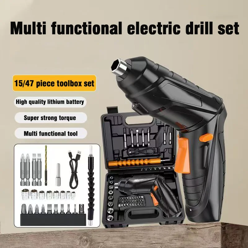 Electric Screwdriver Battery Rechargeable Cordless Screwdriver Powerful Impact Wireless Screwdriver Drill Electric Screw Driver