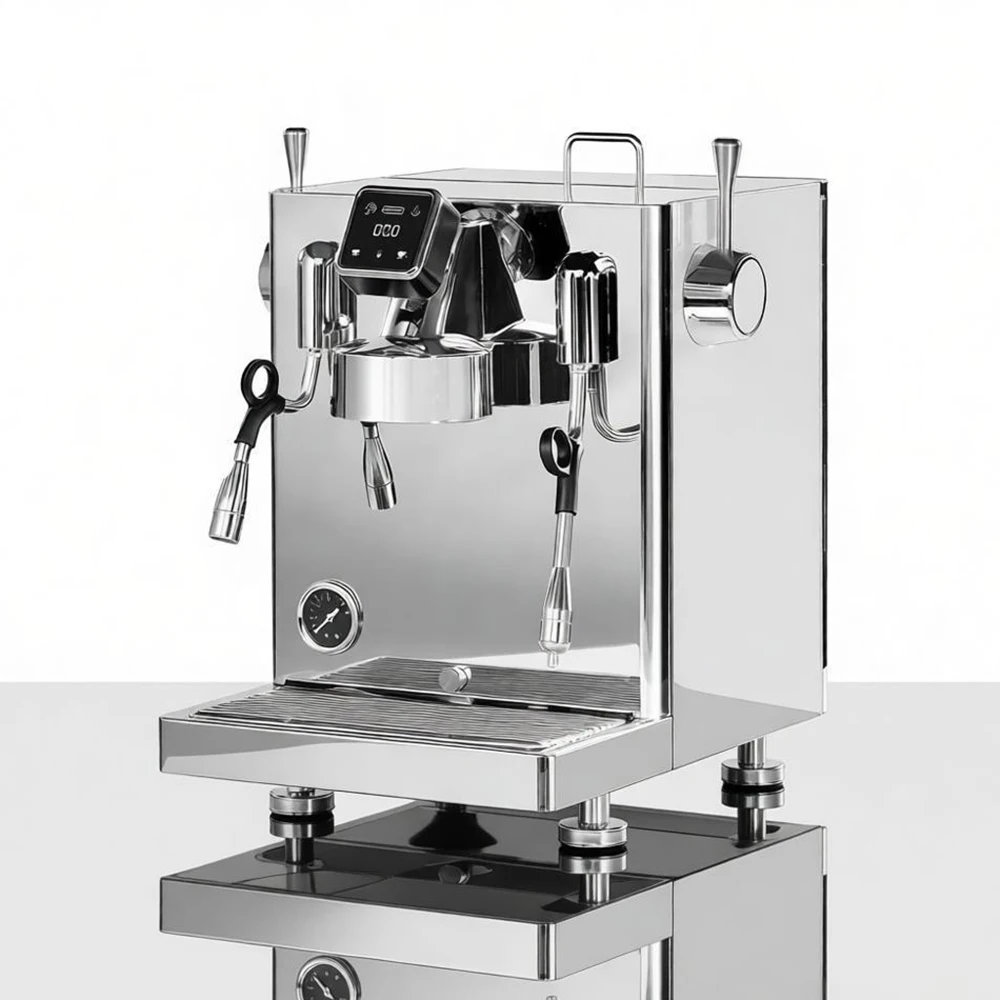 Commercial Convenient Stainless Steel Semi-Automatic Industry Cafe Office Espresso Machine for Tailgate Coffee
