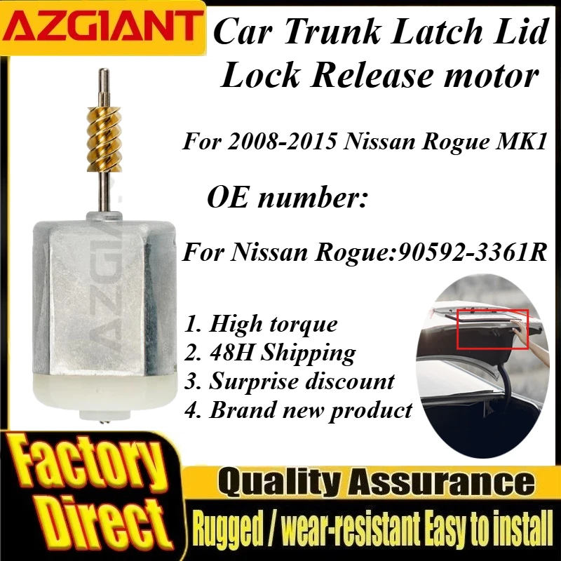 For 2008-2015 Nissan Rogue MK1 Azgiant DC 12V Car Electric Tail Tailgate Lower Trunk Lock Block Motor Brand New Auto Spare Parts