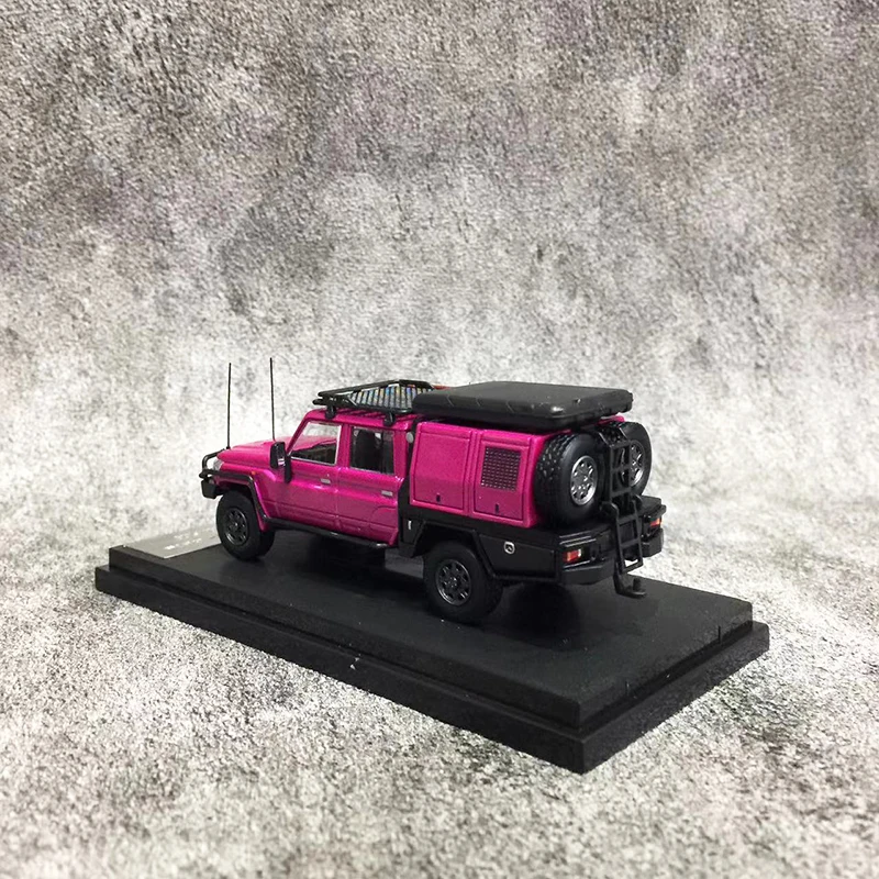 Autobots 1:64 modello di auto giocattolo Land Cruiser LC79 J70 camioncino pressofuso in lega-viola