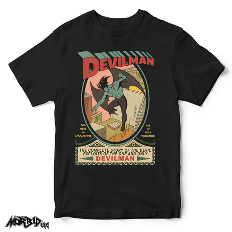 Devilman Superman Classic Comic Parody Graphic T-shirt 2026Summer New Men Women Cotton Unisex Oversized T-shirts Street Wear Y2K
