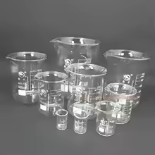Different Sets Laboratory Borosilicate GLass beaker Scaled Measuring Cup Heat-resist Glass chemical container
