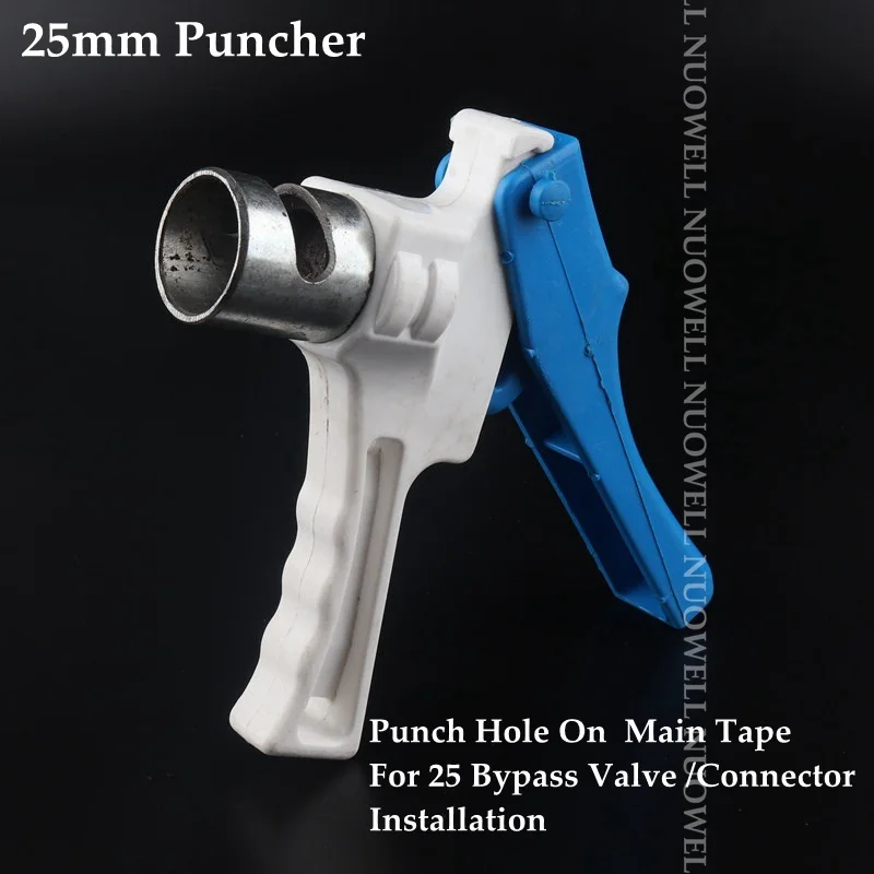 16~40mm Agriculture Irrigation Pipe Thin Soft Spray Tape Puncher Bypass Valve Connectors Installation Tool Water Tape Puncher