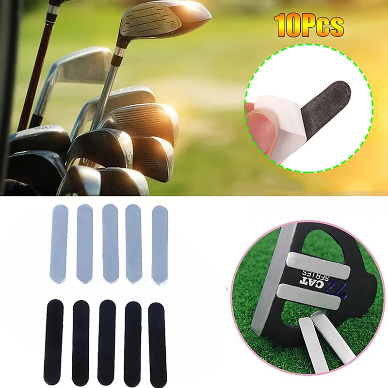 10 pçs fita de chumbo ponderada golfe fita de chumbo ponderada adicionar peso de balanço para clubes de golfe para motorista ferro putter raquete de tênis