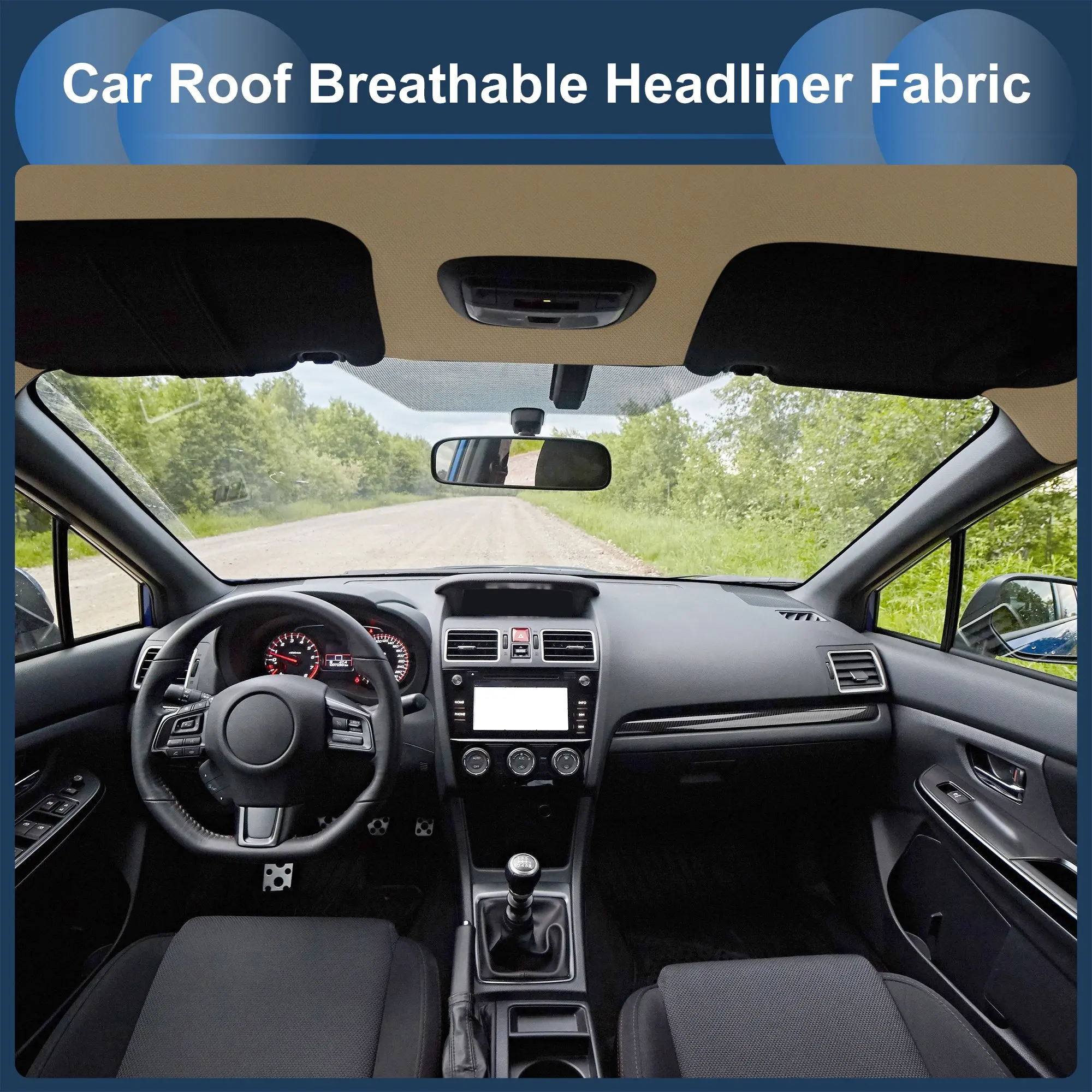 Auto Headliner Fabric Material Foam Backing Interior Roof Upholstery Fabrics for Truck SUV RV Boat DIY Car Roof Liner Fabrics