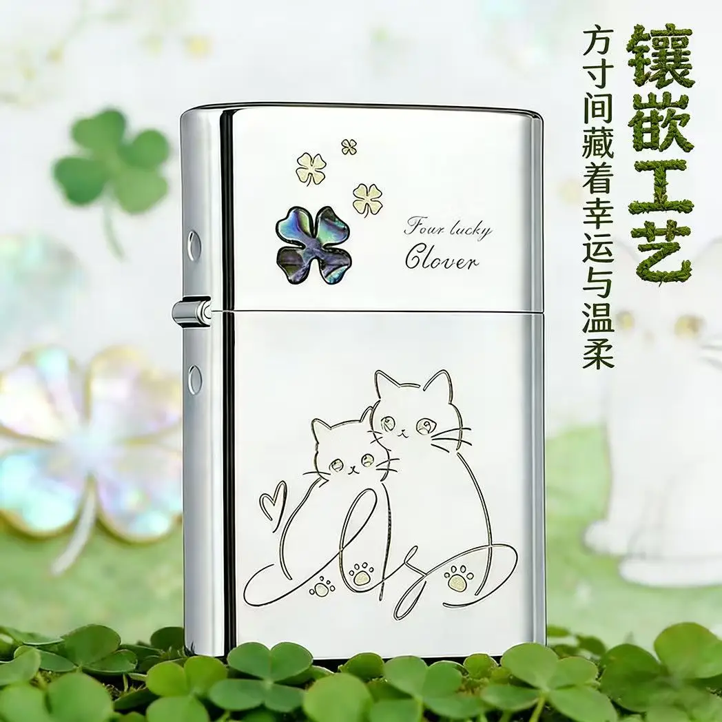 

Ветрозащитная керосиновая зажигалка ZORRO Lucky Cat для трех поколений, с цветными корпусами, подарки для мальчиков на праздники и дни рождения