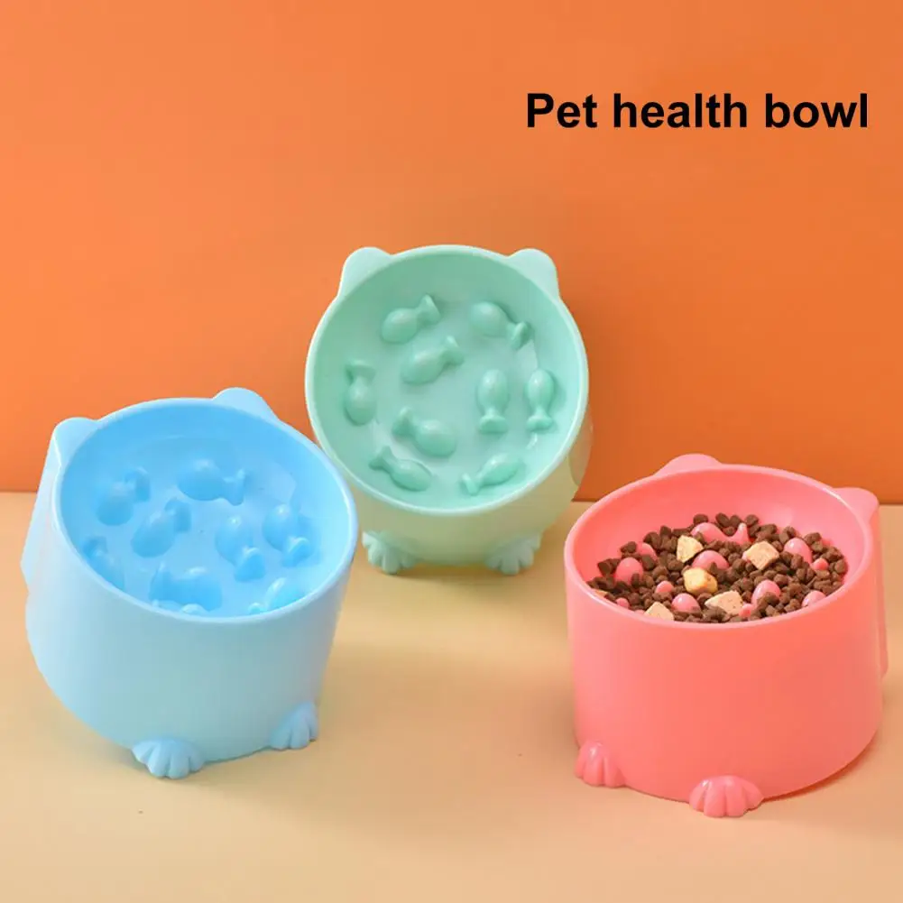 

Anti-choking Cat Food Bowl Tall Feet Cartoon Shape Neck Protector Pet Dog Food Dispenser Water Bowl Dog Slow Feeder Pet Bowl