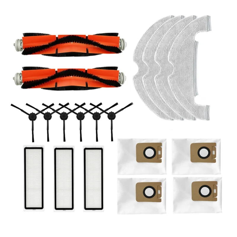 Vervangende Hoofdborstel Zijborstel Hepa Filter Stofzak Voor Bot L10 Plus Z10 Pro D10 Plus Robotstofzuiger