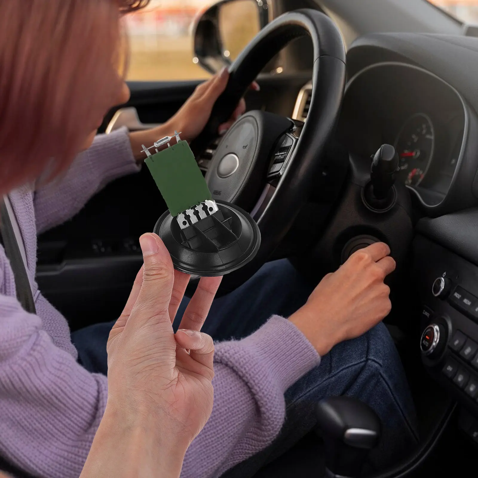 

Automotive Blower Motor Resistor Ensures Optimal Hvac Ventilation Efficiency Secure Fit Easy Installation for Car Ac Heater