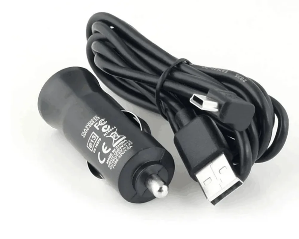 5V1.2A USB TomTom Car Charger and mini5p Cable For PRO 5150 9150 9100 7100 7150 Truck Live GPS