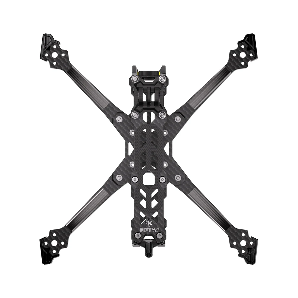 Рамка FIFTY5 True-X для фристайла — 128 г с ТПУ, оптимизированный воздушный блок DJI O4, без железо, кронштейны 5 мм, готовая опора 5,5 дюйма, комплект рамы для дрона FPV