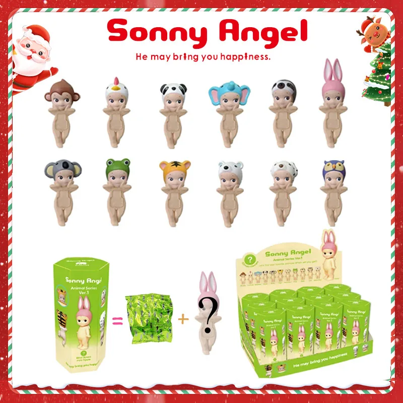 Sonny Angel Hippers Mystery Box กล่องตาบอดนอนลง Angel Series อะนิเมะตัวเลขของเล่นน่ารักการ์ตูน Surprise กล่องคริสต์มาสของขวัญ