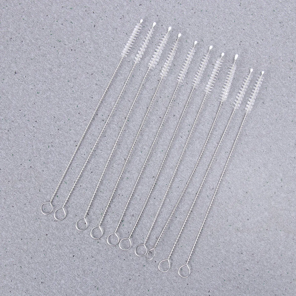 

10Pcs Straw Brush Premium Stainless Steel and Nylon 17Cm Mini Cleaning Tools for Drinking Straw Cleaner
