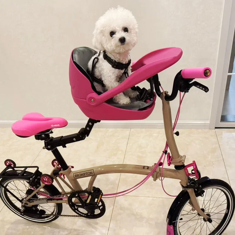 

Suitable for small cloth folding bicycle mountain bike cat basket road bike, pet dog dog safety seat