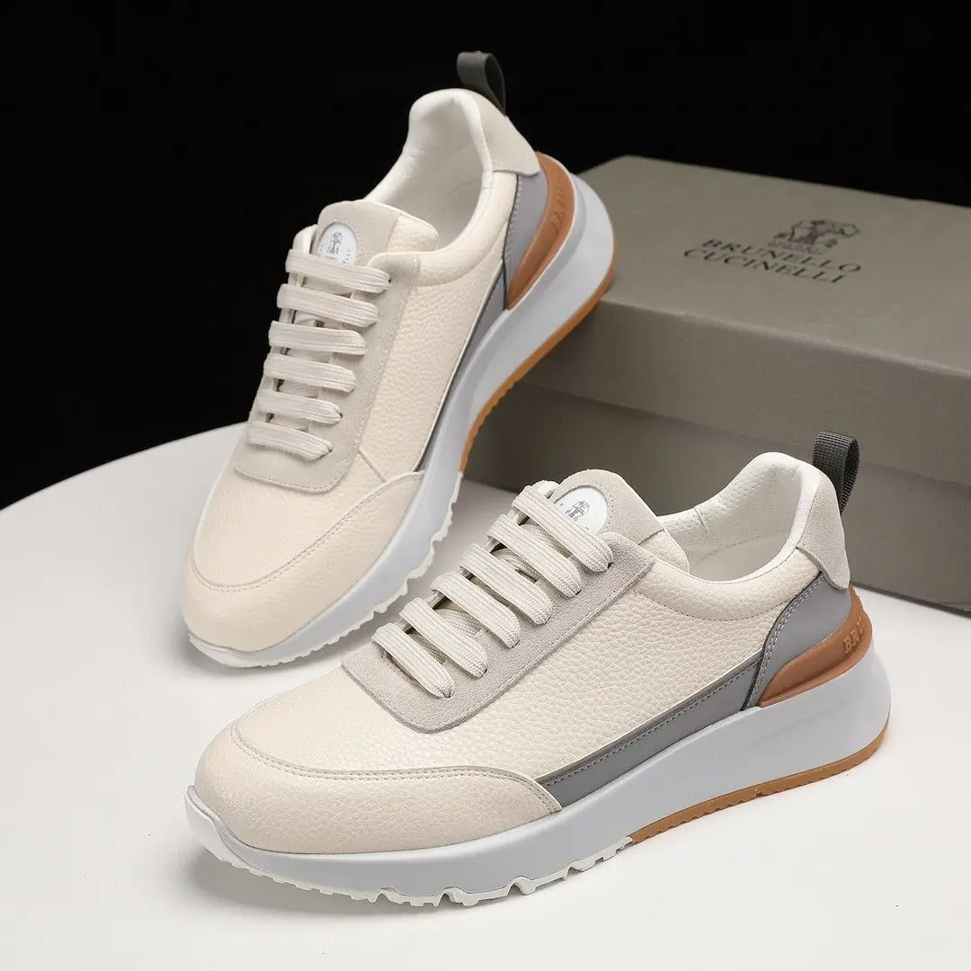

2025 Hot sale sports casual shoes men's wear jogging sneakers men's leather walking shoes men's outdoor running shoes