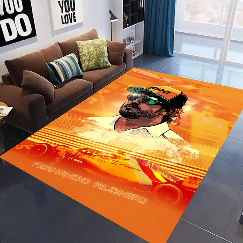 Racing Car Carpet Garage Mat Racing Cool Racing Car Display Racing Car Display Mat Anti-slip Living Room Home Decoration Rug