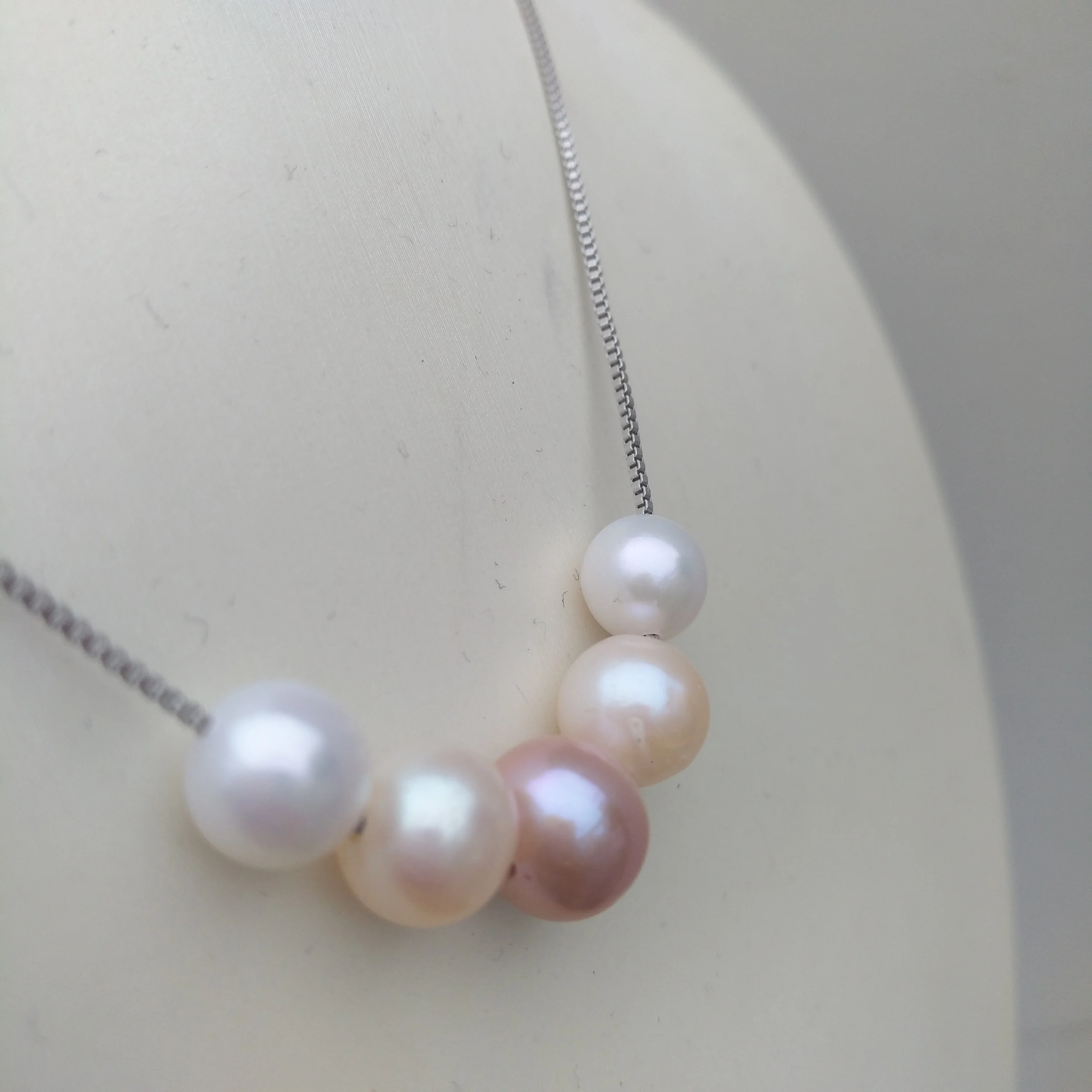 New Popular Adorable Natural South Sea Real White Pink Purple Pearl Necklace Oendant  Apply Any Occasion