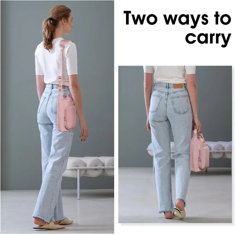 

Water Bottle Holder Tumbler Carrier Bag Insulated With Adjustable Shoulder Strap Sling Bag