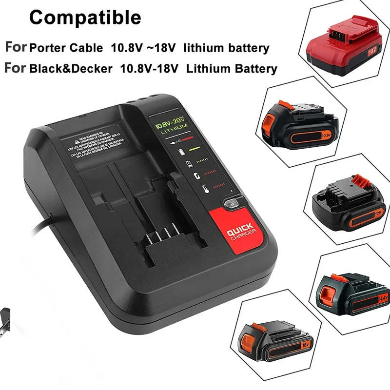 Hot PCC692L Li-ion Battery Charger For Black Decker 20V for Porter Cable/Stanley 14.4V 18V PCC690L L2AFC FMC690L FMC688L 686L