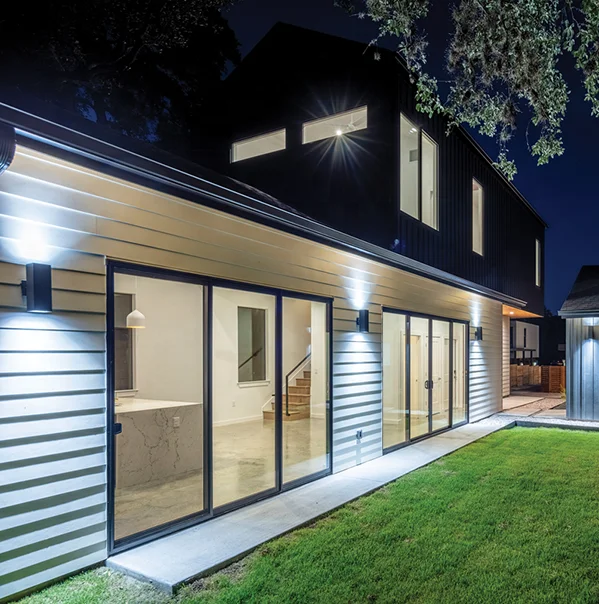 Panoramic Outdoor Manual Sliding Door Aluminum Alloy Frame Double Layer Glass Heavy Duty Sliding Doors Sliding Patio Doors