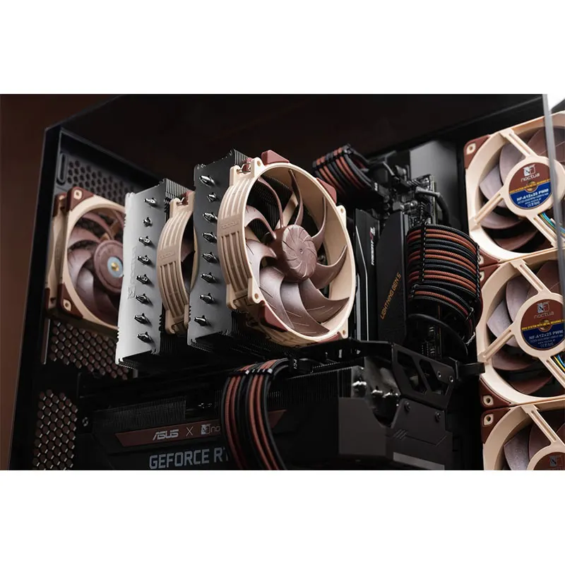 Imagem -05 - Noctua-radiador do Computador com Aletas de Refrigeração Assimétrica Nh-d15 g2 Heat Pipe Nf-a14x25r g2 Pwm Nm-sd1 Chave de Fenda e Nt-h2