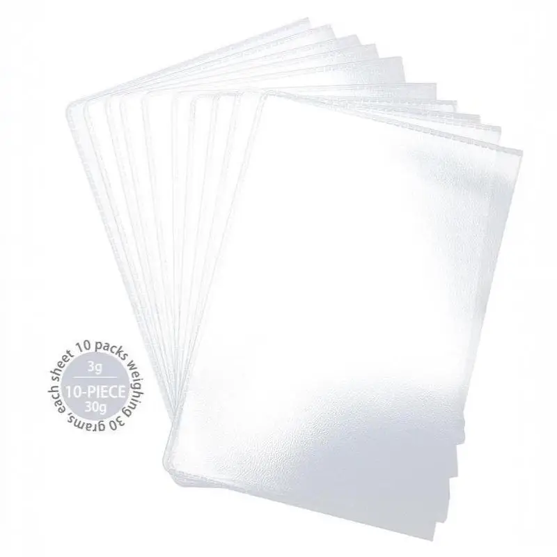 10 Stück Universelle Transparente PVC-Schutztasche für Reisepassseiten Neutral/Unisex für den täglichen Gebrauch und Freizeitreisen – Detail 7