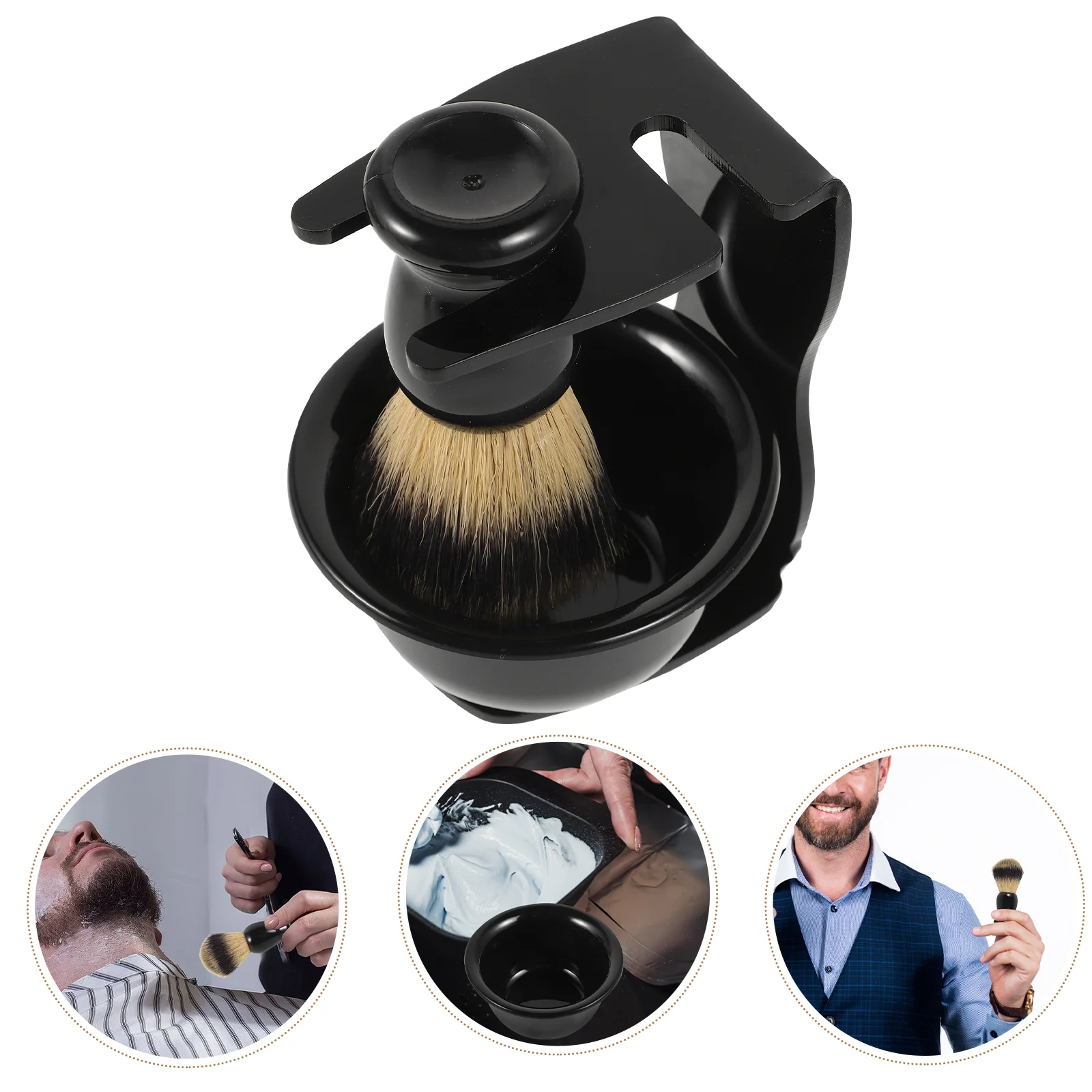 

Набор для бритья для мужчин, аксессуары для парикмахерской, держатель для мужских ножей